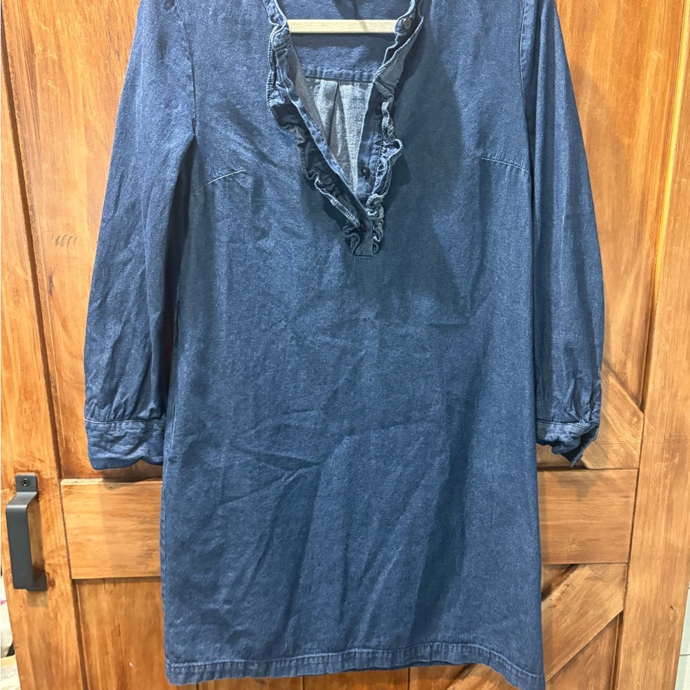 Draper James Indigo Chambrey Dress
